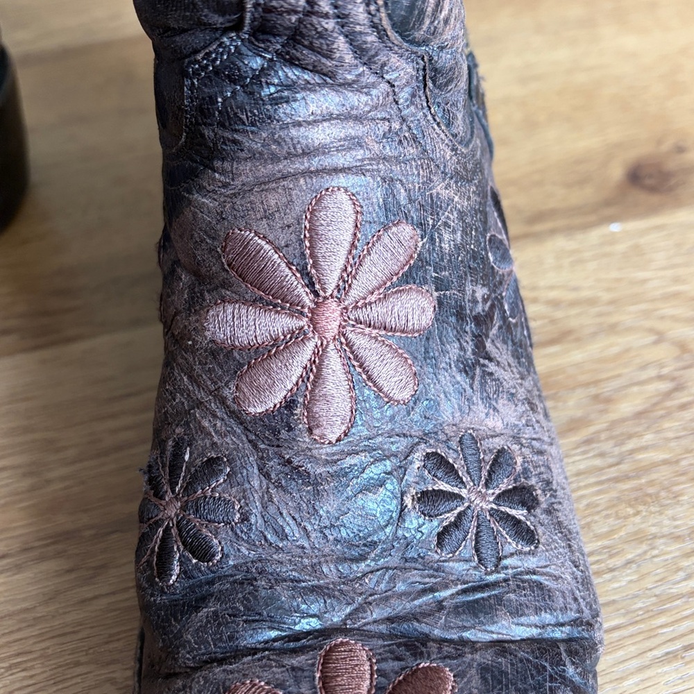 Old Gringo Floral Embroidered Leather Western Cowboy Boots Women’s 7.5 - Picture 6 of 10